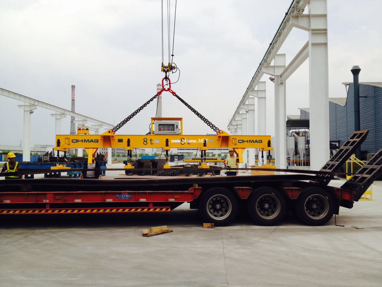 鋼板起重電永磁吊具，千豪磁力吊