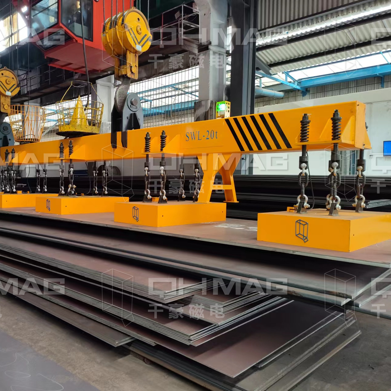 千豪吊鋼板電永磁吊具，鋼板吊具，電永磁吊具，磁力吊具