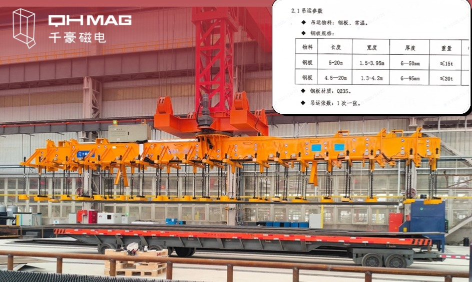 千豪起重電永磁鐵，電永磁吊具，吊鋼板專用夾具